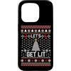 Christmas Cool Lit Gifts Co. Custodia per iPhone 15 Pro Divertente festa di Natale brutta Let's Get Lit