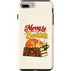 Holiday Reading Nook Custodia per iPhone 7 Plus/8 Plus Merry and Bookish, accogliente libro per dormire a forma di gatto arancione, motivo: amante
