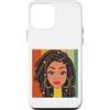 Loc'd Dreads Shopp Custodia per iPhone 12 mini Loc'd up nero melanina donna capelli naturali dreadlocks locs