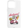 Souvenir Shirt Custodia per iPhone 15 Pro Max Andiamo Costiera Amalfitana Rosa Scooter Italia Souvenir Viaggio