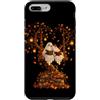 Adorable Ghost Readers Autumn Book Lover Custodia per iPhone 7 Plus/8 Plus Autunno Amore Carino Fantasma Coppia Lettura Libri Albero