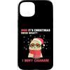Christmas Cat Meme Apparel Custodia per iPhone 15 Plus OMG È Natale, divertente meme natalizio sui gatti