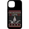 Christmas Cool Lit Gifts Co. Custodia per iPhone 15 Divertente festa di Natale brutta Let's Get Lit
