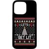 Christmas Cool Lit Gifts Co. Custodia per iPhone 15 Pro Max Divertente festa di Natale brutta Let's Get Lit