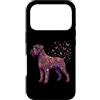 Funny Giant Schnauzer Gifts Accessories Custodia per iPhone 17 Pro Schnauzer gigante colorato floreale farfalla fiori botanico