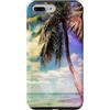 Isla Saona Caribbean Travel Souvenirs Custodia per iPhone 7 Plus/8 Plus Isla Saona Caraibi Palma Prismatica Opera d'arte digitale
