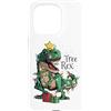 Christmas Dinosaur Gifts Co. Custodia per iPhone 15 Pro Divertente albero di Natale T-Rex dinosauro Rex