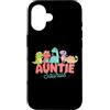 Auntiesaurus Dinosaur Auntie Family Fun Custodia per iPhone 16 Auntiesaurus - Simpatico dinosauro zia Rex design