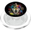 Just a Girl who Loves Wolves TS Co. Festa a tema compleanno lupo - regalo amante del lupo PopSockets PopGrip per MagSafe