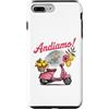 Souvenir Shirt Custodia per iPhone 7 Plus/8 Plus Andiamo Costiera Amalfitana Rosa Scooter Italia Souvenir Viaggio