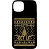 Christmas Cool Lit Gifts Co. Custodia per iPhone 15 Plus Let's Get Lit Divertente Brutto Albero Di Natale Festa