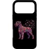 Funny Giant Schnauzer Gifts Accessories Custodia per iPhone 17 Pro Max Schnauzer gigante colorato floreale farfalla fiori botanico