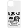 Funny Bernese Mountain Dog And Book Desi Custodia per iPhone 14 Plus Libri E Bovaro Bernese Divertente Bovaro del Bernese