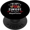 TeeaxArt school Valentine party Gifts Insegnante infantile La mia classe è piena di dolci cuori San Valentino PopSockets PopGrip Adesivo