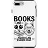 Funny American Eskimo Dog And Book Desig Custodia per iPhone 7 Plus/8 Plus Libri e cani eschimesi americani divertente cane eschimese americano