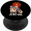 RPG Cat Guess I'll Die | D20 Cat Fail RPG Gioco di ruolo Kitty PopSockets PopGrip Adesivo