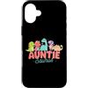 Auntiesaurus Dinosaur Auntie Family Fun Custodia per iPhone 16 Plus Auntiesaurus - Simpatico dinosauro zia Rex design