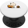 Piccoli Momenti nel Bosco Scoiattolo con ghianda, illustrazione autunnale PopSockets PopGrip Adesivo