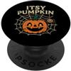 itsy pumpkin spider web cute halloween H Itsy Zucca con ragnatela PopSockets PopGrip Adesivo