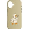 Whisk And Waddle Society Custodia per iPhone 16 Divertente frusta da cuoco con anatra, design da cucina