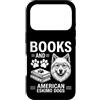 Funny American Eskimo Dog And Book Desig Custodia per iPhone 17 Pro Libri e cani eschimesi americani divertente cane eschimese americano