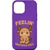 Kawaii Triangle Custodia per iPhone 12 Pro Max Feelin' Unstoppa-Bull Carino Bue Pun Cartone animato