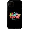 Auntiesaurus Dinosaur Auntie Family Fun Custodia per iPhone 11 Auntiesaurus - Simpatico dinosauro zia Rex design