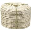 Juomid Corda in sisal per gatti, 164 m, 4 mm, per riparazione e sostituzione di tiragraffi, corda fai da te per canapa per gatti, torre, tappeti, Kicker House, giocattoli per animali domestici, decorazioni