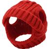 Generic Cappello per animali domestici, morbido e traspirante, 18 x 12 cm, berretto per cani in maglia di lana, cappello invernale lavorato a maglia, facile da indossare, per Uppies, gattini, chihuahua