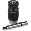 Odorkle Mandrino Autoserrante Senza Chiave 1-16 Mm con Albero MT2 in | Compatibile con Torni e Trapani MK2, Funzionamento Senza Attrezzi, Corpo in Acciaio Resistente, Serraggio di Precisione per