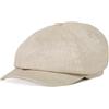 TOP-EX Berretto estivo da uomo, leggero, traspirante, 8 pannelli, piatto, stile Gatsby, in lino, elastico, per teste grandi, M/L, L/XL, XL/XXL