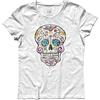 3styler T-Shirt Donna Teschio Messicano - Mexican Skull - Traditional Tattoo Tatuaggio Shirt - Linea Classic - 100% Cotone 185 gr/mq