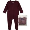 LuaCoco Pigiama da neonato con chiusura magnetica 100% cotone biologico, guanti pieghevoli e piedini coperti, tutina intera morbida con chiusura a magneti, cambio pannolino facile e veloce, taglie da 0 a 12