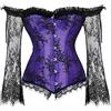 WLFFW Bustino Corsetto Gotico Corpetto in Donna Maniche Lunghe | Corsetto donna con manica, Il elegante e gotico corsetto è versatile e può essere indossato in diverse occasioni