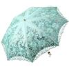 LCY Ombrello pieghevole da donna in pizzo ricamato a doppio piano, anti-UV, per sole/pioggia/neve