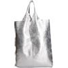 Gave Lux Borsa a Spalla Donna Argenta Lamé - Pelle Suede Stampata Made in Italy