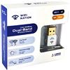 WiFi Nation® WiFI Dongle Mini 802.11ac AC600 Adattatore WiFi USB, dongle internet, chipset: Realtek RTL8811AU, Dual Band 2.4GHz o 5GHz, supporta Windows, MacOS e Linux, bianco