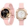 Unico Smartwatch Amoled Funzione Chiamate HD BT IP68 Rosgold 1,19 Cardio