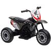 HOMCOM Moto Giocattolo Elettrica per Bambini 18-36 Mesi a 3 Ruote Grigia