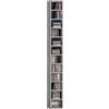 HOMCOM Mobile Porta CD da Parete in Legno con 12 Mensole 21x20x175cm Grigio