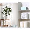 kleankin Specchiera Bagno a Parete con Anta e 3 Ripiani Laterali in Legno Bianco