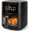 AIGOSTAR FRIGGITRICE AD ARIA XXL 9 LITRI 1700 WATT 10 PROGRAMMI DISPLAY FINESTRA