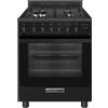 Glem Gas Cucina gas 4 zone Forno elettrico SPECIALISTA SE SA66TBK Black Classe A (60x60x