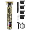 StarTech Tagliacapelli e barba per uomo - Tagliacapelli e barba senza fili - Ricarica tramite USB-C - Display LED - 3-4 accessori - Lame in acciaio inossidabile - Lunghezza di taglio da meno di 0,5 mm a oltre 20 mm - Colore: oro