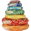 Hihealer 7 cuscini in seta damascata per anelli, 7 colori, per campana tibetana, 100% nepalese fatto a mano