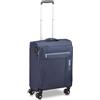 RV Roncato RONCATO LITE SOFT Trolley Cabina 55x40x20 cm| Valigia Bagaglio a Mano Ultra Leggera con 4 Ruote, Chiusura TSA - Blu Navy