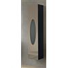 BlueLife Colonna bagno 16hx35 cm sospesa LIA antracite inserti vetro specchio bronzo