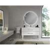Modo Mobile bagno moderno 100 cm - Bianco Opaco - 2 cassetti - Lavabo - CLASSIC