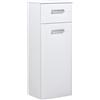 LIBEROSHOPPING Mobile sospeso multiuso 31x34 con anta e cassetto Bianco Frassino