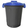 Mobil Plastic Contenitore portarifiuti Dusty - diametro 36 cm - altezza 45 cm - 25 litri - coperchio blu - Mobil Plastic (unità vendita 5 pz.)